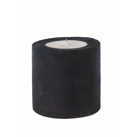 PORTA VELAS NEGRO
