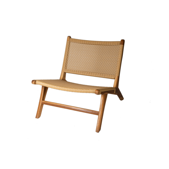 SILLA DE MADERA CON PVC