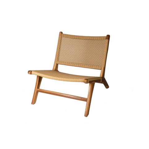 SILLA DE MADERA CON PVC